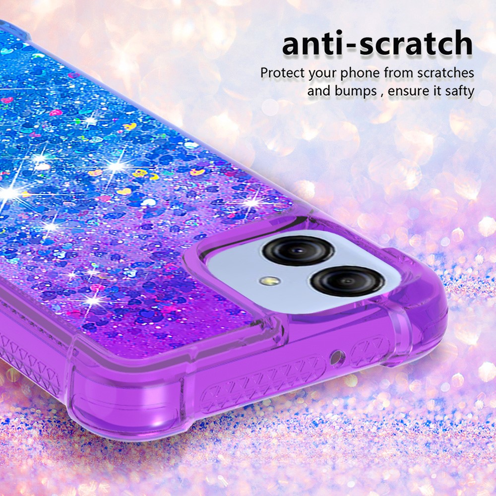 For Samsung Galaxy A04e 4G / F04 4G / M04 4G TPU Case Gradient Quicksand Phone Back Cover