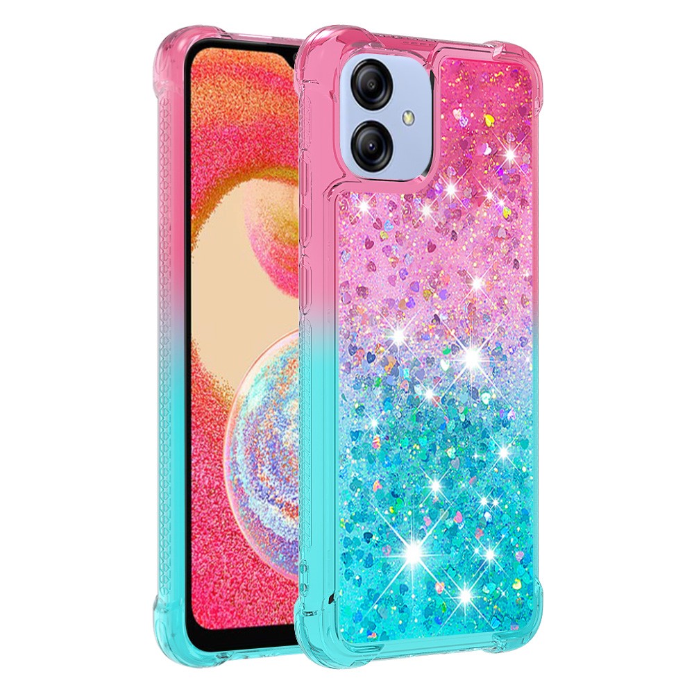 For Samsung Galaxy A04e 4G / F04 4G / M04 4G TPU Case Gradient Quicksand Phone Back Cover