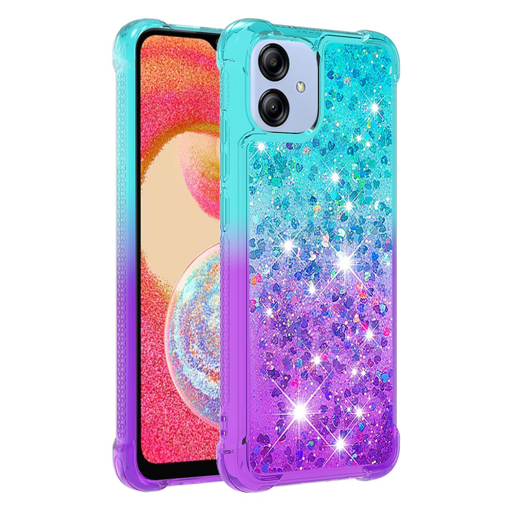 For Samsung Galaxy A04e 4G / F04 4G / M04 4G TPU Case Gradient Quicksand Phone Back Cover