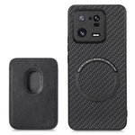 Xiaomi 13 Pro 5G aftagelig kortholder med kulfibertekstur, mobilcover i PU-læder + TPU + PC
