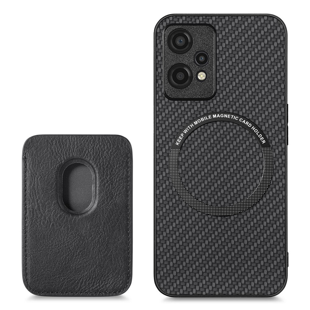 Xiaomi 13 Pro 5G aftagelig kortholder med kulfibertekstur, mobilcover i PU-læder + TPU + PC