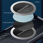For Oppo Find X5 Graphene Heat Dissipation Cooling Phone Case HD Transparent Cell Phone Shell Cover Works for Magnetic Car Mount Holder