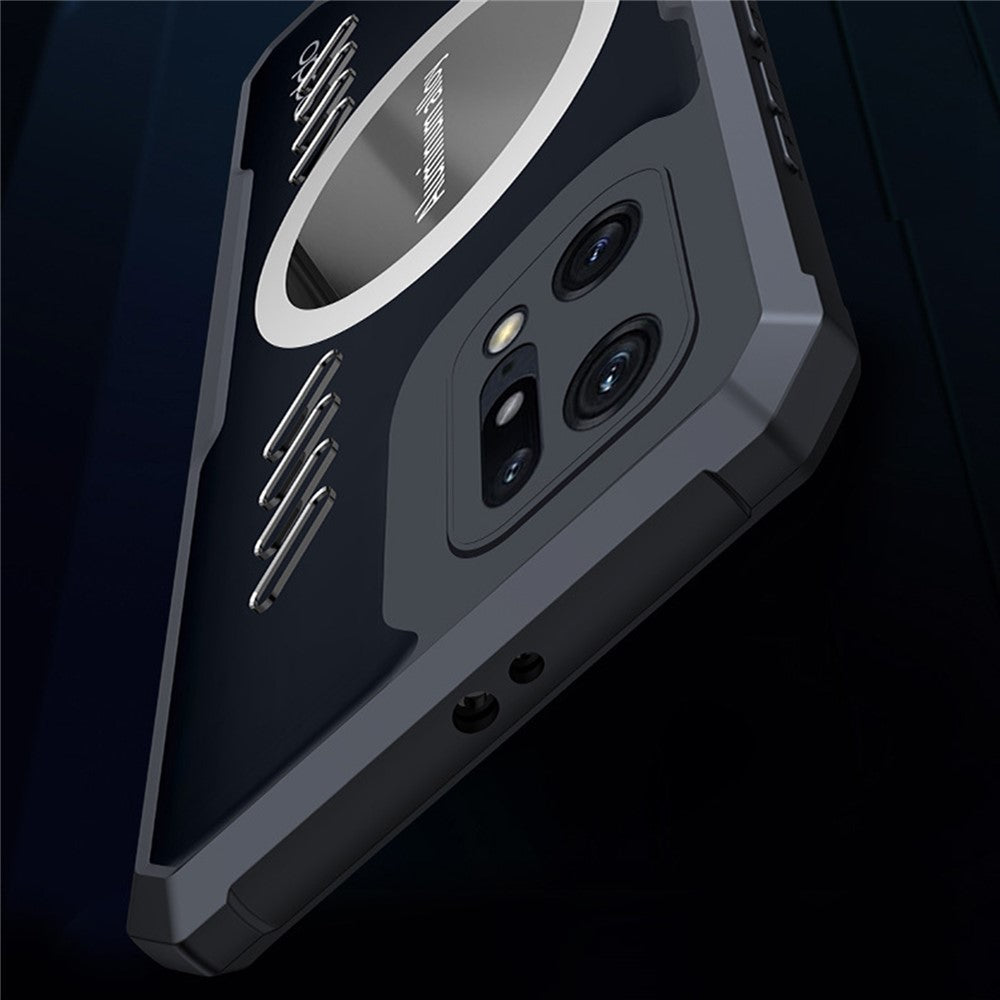 For Oppo Find X5 Graphene Heat Dissipation Cooling Phone Case HD Transparent Cell Phone Shell Cover Works for Magnetic Car Mount Holder