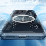For Oppo Find X5 Graphene Heat Dissipation Cooling Phone Case HD Transparent Cell Phone Shell Cover Works for Magnetic Car Mount Holder