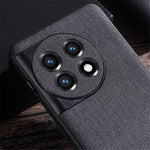 For OnePlus 11 5G Cloth Texture Phone Cover Anti-scratch TPU Protective Case