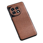 For OnePlus 11 5G Cloth Texture Phone Cover Anti-scratch TPU Protective Case