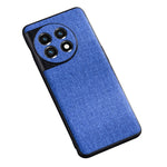 For OnePlus 11 5G Cloth Texture Phone Cover Anti-scratch TPU Protective Case