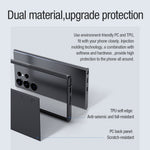 NILLKIN Frosted Shield Pro til Samsung Galaxy S23 Ultra, mat mobilcover i PC + TPU, stødsikkert hybridcover med bilholder og metalplade