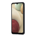 For Samsung Galaxy A34 5G Anti-scratch Calf Texture Phone Case Card Slots Kickstand PU Leather Coated TPU Protective Back Cover