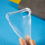 Phone Back Cover for iPhone 7 / 8 / SE (2020) / SE (2022), HD Clear Four Corner Shockproof TPU Case with Lanyard