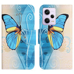 Leather Case for Xiaomi Redmi Note 12 5G (Global) / (India) / (China) / Poco X5 5G Cross Texture Wallet Stand Pattern Printing Phone Cover