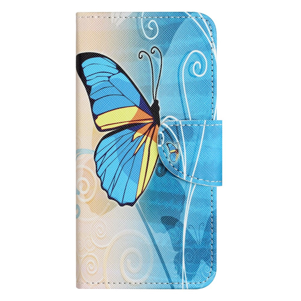 Leather Case for Xiaomi Redmi Note 12 5G (Global) / (India) / (China) / Poco X5 5G Cross Texture Wallet Stand Pattern Printing Phone Cover