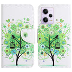 Leather Case for Xiaomi Redmi Note 12 5G (Global) / (India) / (China) / Poco X5 5G Cross Texture Wallet Stand Pattern Printing Phone Cover