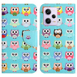 Leather Case for Xiaomi Redmi Note 12 5G (Global) / (India) / (China) / Poco X5 5G Cross Texture Wallet Stand Pattern Printing Phone Cover