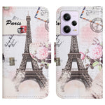 Leather Case for Xiaomi Redmi Note 12 5G (Global) / (India) / (China) / Poco X5 5G Cross Texture Wallet Stand Pattern Printing Phone Cover