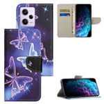Stand Wallet Phone Case for Xiaomi Redmi Note 12 Pro 5G / Note 12 Pro Speed 5G / Poco X5 Pro 5G , PU Leather Pattern Printing Cross Texture Anti-drop Cover