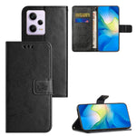 Shockproof Phone Case For Xiaomi Redmi Note 12 Pro+ 5G , PU Leather Phone Cover with Imprinted Butterfly Flower Pattern and Stand Wallet