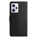 PU-läderskal till Xiaomi Redmi Note 12 Pro+ 5G, plånboksfodral med litchitextur