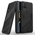 Phone Cover Kickstand For Xiaomi Redmi K60E 5G, Anti-scratch TPU+PC Mobile Phone Case