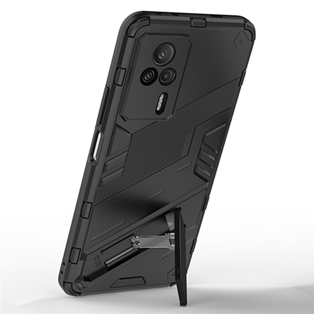 Phone Cover Kickstand For Xiaomi Redmi K60E 5G, Anti-scratch TPU+PC Mobile Phone Case