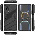 Phone Cover Kickstand For Xiaomi Redmi K60E 5G, Anti-scratch TPU+PC Mobile Phone Case