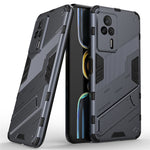 Phone Cover Kickstand For Xiaomi Redmi K60E 5G, Anti-scratch TPU+PC Mobile Phone Case