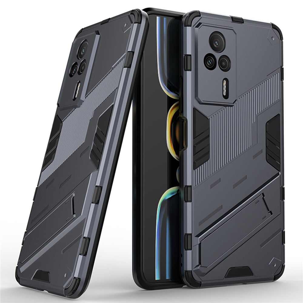 Phone Cover Kickstand For Xiaomi Redmi K60E 5G, Anti-scratch TPU+PC Mobile Phone Case