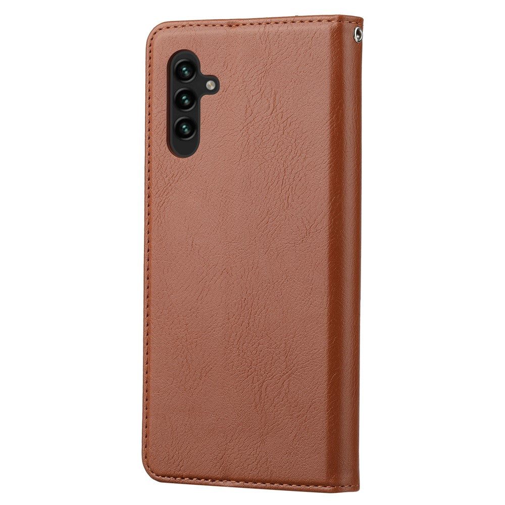 PU-læderetui til Samsung Galaxy A54 5G, udvendig kortlomme, magnetisk pung, stativ, telefoncover