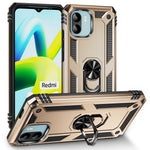 Phone Case for Xiaomi Redmi A1 4G / A2 4G , Military Grade Anti-drop PC + TPU Protective Cover with Ring Kickstand