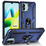 Phone Case for Xiaomi Redmi A1 4G / A2 4G , Military Grade Anti-drop PC + TPU Protective Cover with Ring Kickstand
