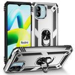 Phone Case for Xiaomi Redmi A1 4G / A2 4G , Military Grade Anti-drop PC + TPU Protective Cover with Ring Kickstand