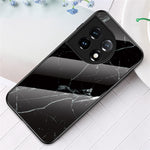 Härdat glas + PC + TPU-skal för OnePlus 11 5G, marmormönstertryck, fallsäkert smartphone-skal