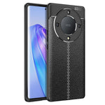 For Honor X9a 5G Drop-proof Mobile Phone Case Litchi Texture TPU Slim Protective Phone Cover