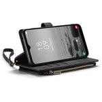 Til Samsung Galaxy A34 5G telefoncovers med rem CASEME C30 lynlås, kortholder i PU-læder