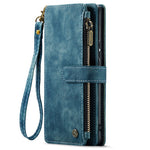 For Samsung Galaxy A54 5G Phone Cases with Strap CASEME C30 Zipper Multiple Card Holder PU Leather Cover