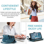 For Samsung Galaxy A54 5G Phone Cases with Strap CASEME C30 Zipper Multiple Card Holder PU Leather Cover
