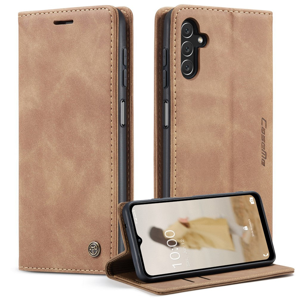 CASEME 013-seriens mobilcover til Samsung Galaxy A14 5G / A14 4G, stående pung i PU-læder
