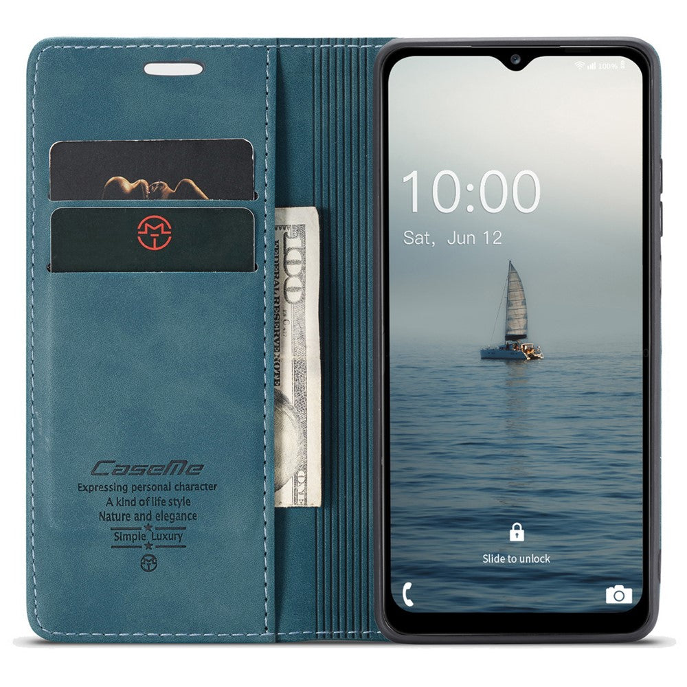 CASEME 013 Series for Samsung Galaxy A34 5G Phone Case PU Leather Wallet Stand Case Protective Cover
