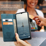 CASEME 013 Series for Samsung Galaxy A34 5G Phone Case PU Leather Wallet Stand Case Protective Cover