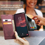 CASEME 013 Series Phone Case for Samsung Galaxy A54 5G PU Leather Case Wallet Stand Shockproof Cover