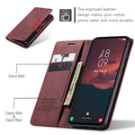CASEME 013 Series Phone Case for Samsung Galaxy A54 5G PU Leather Case Wallet Stand Shockproof Cover