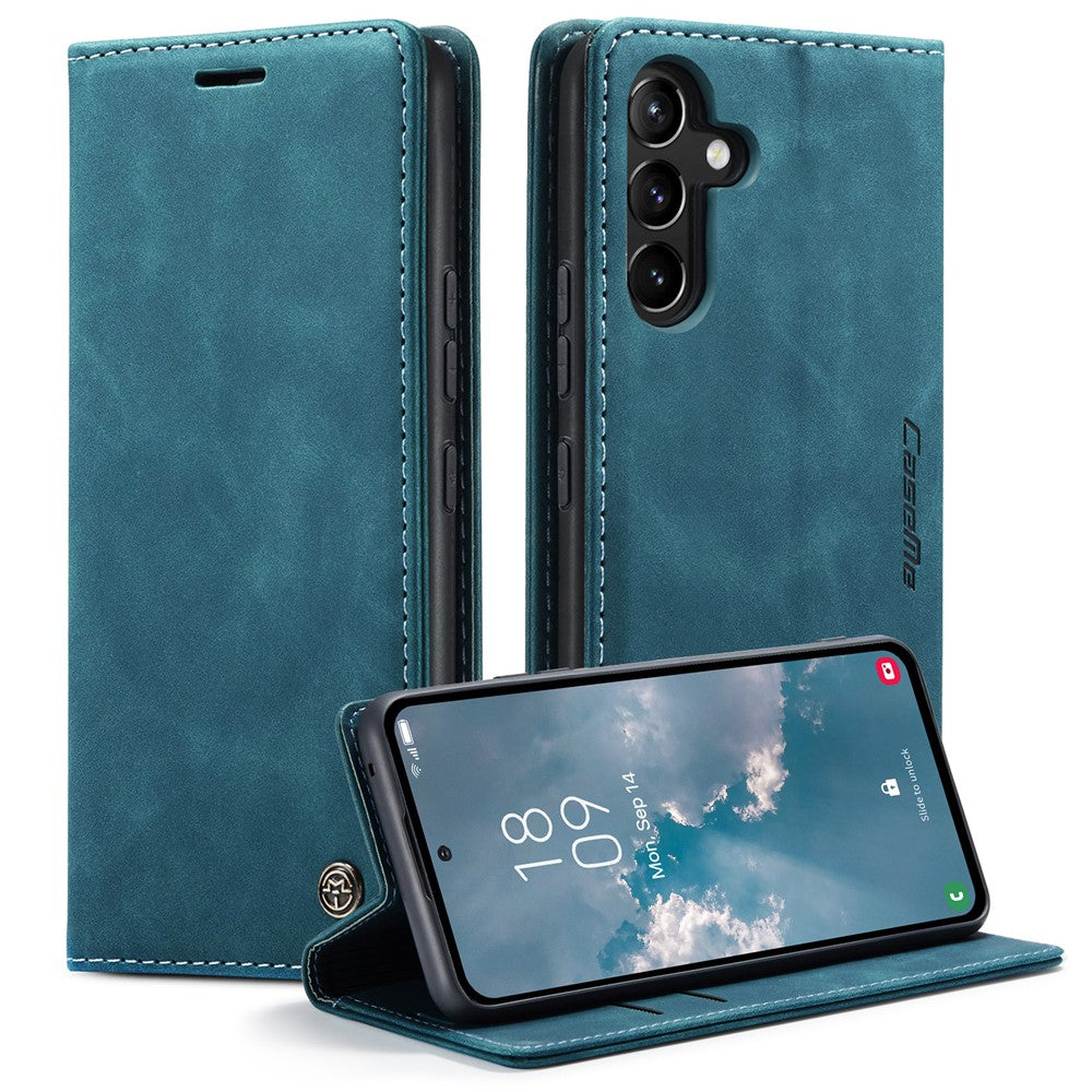 CASEME 013 Series Phone Case for Samsung Galaxy A54 5G PU Leather Case Wallet Stand Shockproof Cover