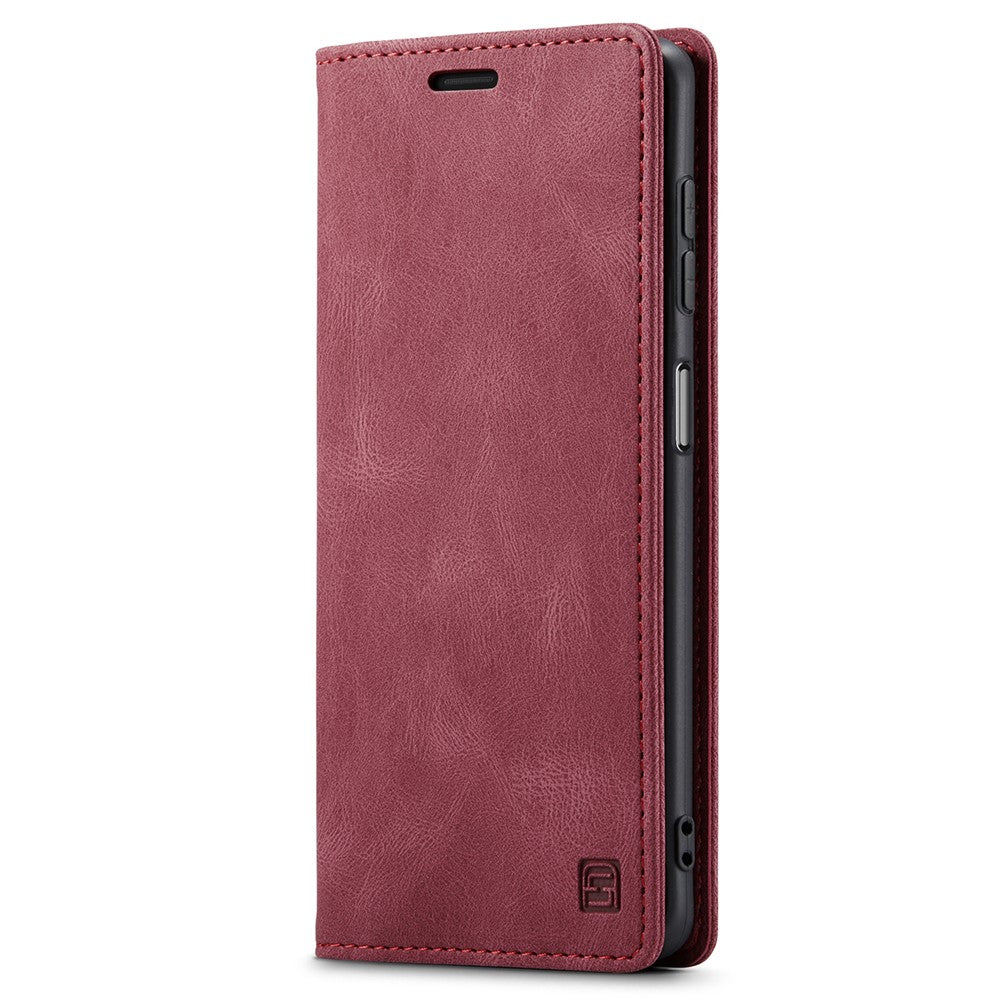 AUTSPACE Plånboksfodral för Samsung Galaxy A34 5G RFID-blockerande läderfodral med flip-funktion, A01-serien, Retro stativfodral
