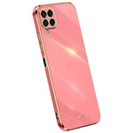 XINLI Phone Case for Samsung Galaxy M33 5G (Global Version), Electroplating Golden Edge Back Protector TPU Cover