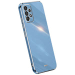 XINLI ridsefast mobilcover til Samsung Galaxy A23 4G / A23 5G (Global version), galvaniseret TPU-beskyttelsesetui med gylden kant