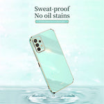XINLI Phone Case for Samsung Galaxy A32 5G / M32 5G, Electroplating Golden Edge Back Shell TPU Protective Cover