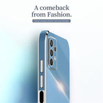 XINLI Phone Case for Samsung Galaxy A32 5G / M32 5G, Electroplating Golden Edge Back Shell TPU Protective Cover