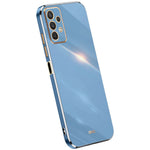 XINLI Phone Case for Samsung Galaxy A32 5G / M32 5G, Electroplating Golden Edge Back Shell TPU Protective Cover