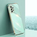 XINLI Phone Case For Samsung Galaxy A32 4G (EU Version) Electroplating Shockproof TPU Mobile Phone Back Cover