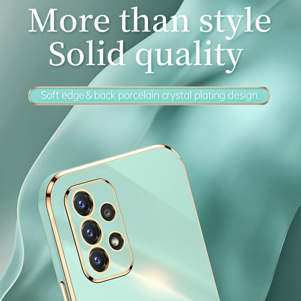 XINLI Phone Case For Samsung Galaxy A32 4G (EU Version) Electroplating Shockproof TPU Mobile Phone Back Cover